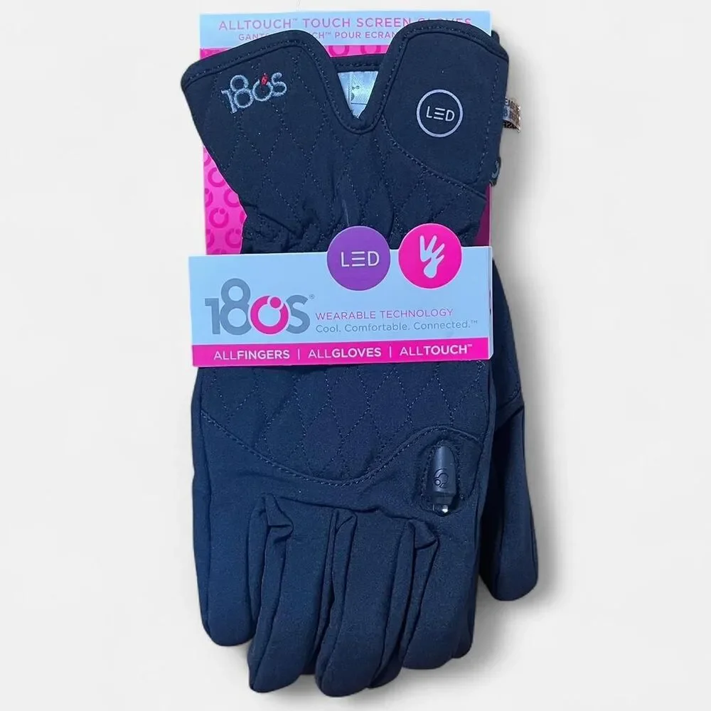180s Women's Black Gloves